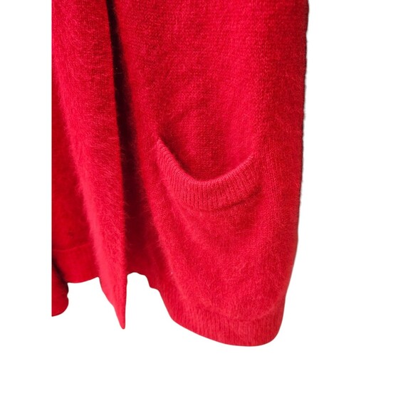 Rafaella 2X Fuzzy Angora Rabbit Hair Lambswool Vest Cardigan Sleeveless Sweater - Picture 12 of 14